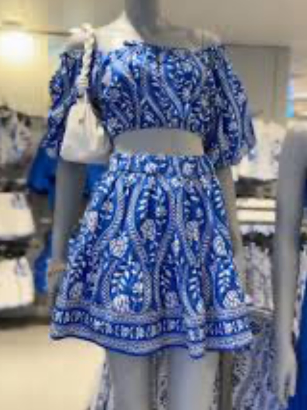 Primark Ruffle Flower Print Set (Top & Skirt)